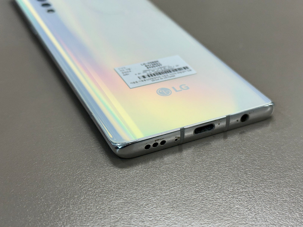 *7만원* LG 벨벳 화이트 128G 가성비 단말기 미세잔상 서브용 추천--8