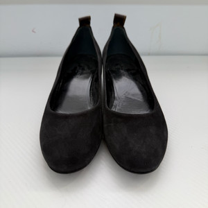정품) 루이비통 블랙 스웨이드 플랫 슈즈 구두 39.5