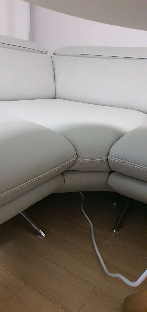 자코모 스펙트럼II 4인 코너형 기능성 비텔로 통가죽 소파--2