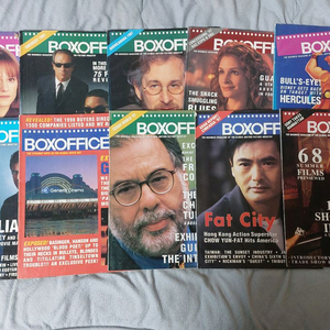 90년대 미국 영화잡지 박스오피스 매거진 Boxoffice Magazine 13권 일괄판매 가격택포