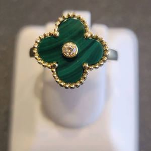 18k. 반클 반지. 공작석1.61.