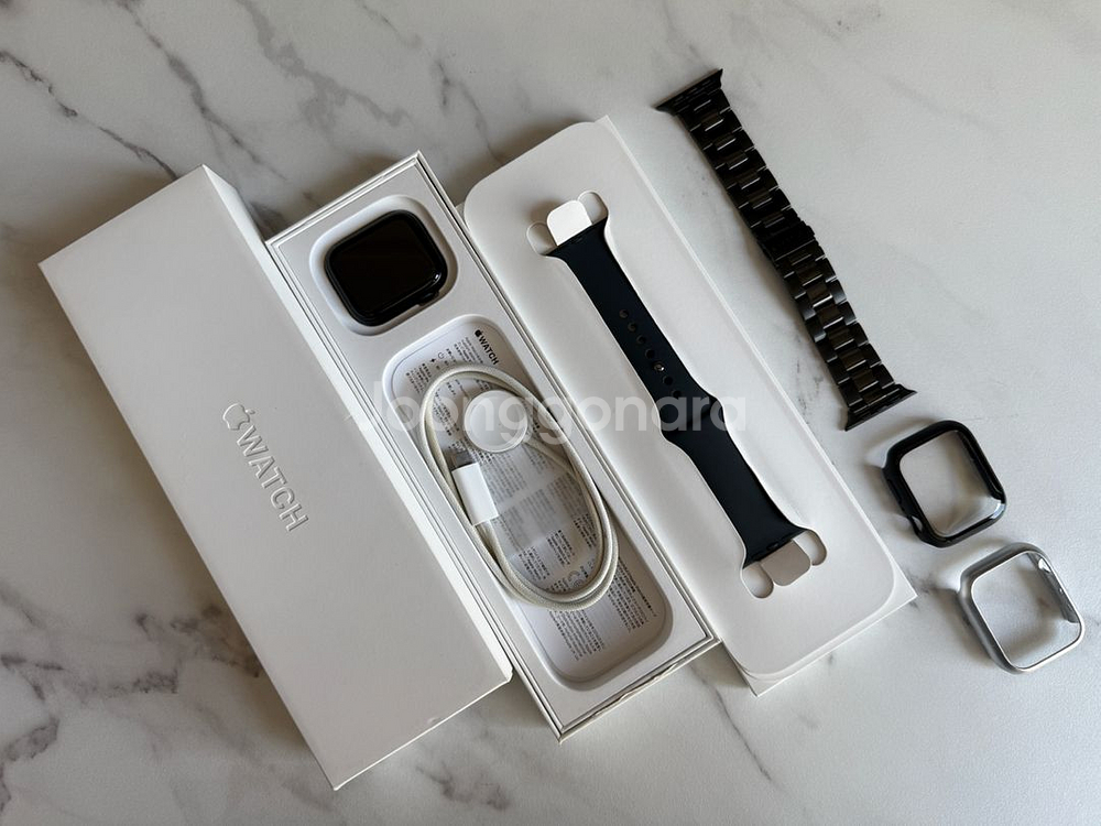 애플워치9 45mm gps 미드나이트--0