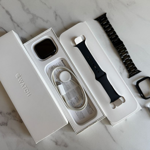 애플워치9 45mm gps 미드나이트