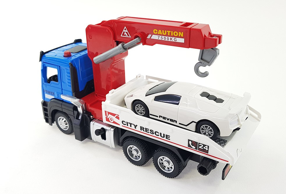 1/32 다이캐스트 카고 크레인 사운드 라이트 작동 중장비모형 이미지