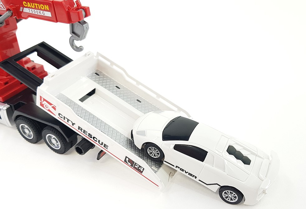 1/32 다이캐스트 카고 크레인 사운드 라이트 작동 중장비모형 이미지