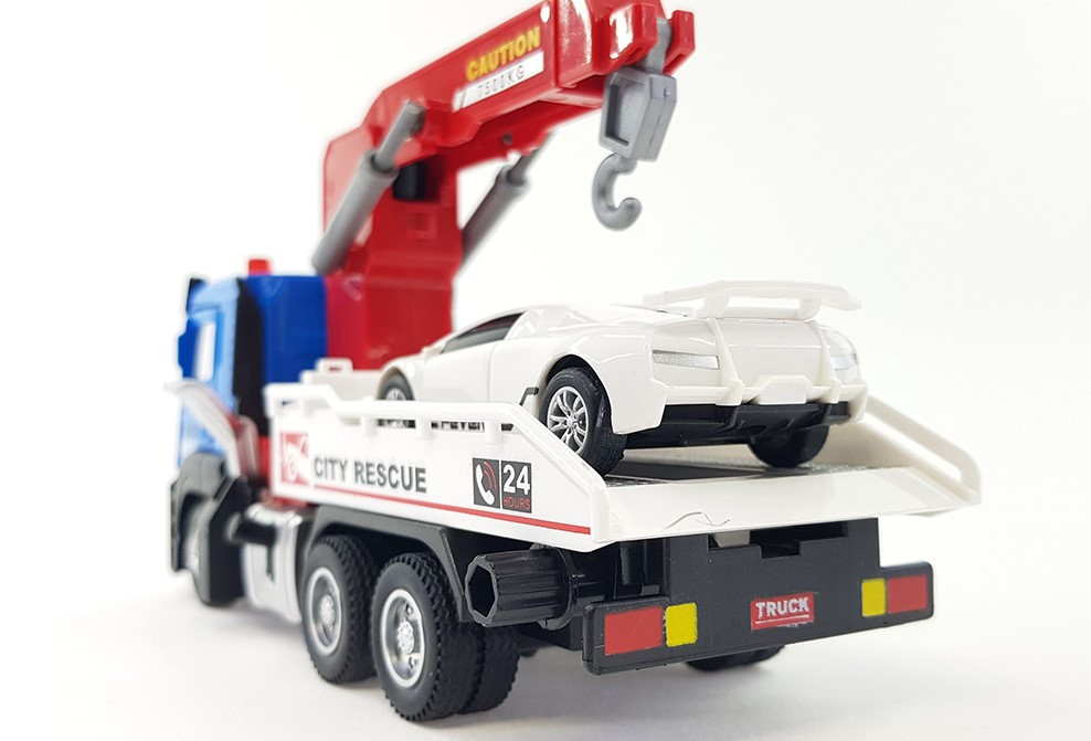 1/32 다이캐스트 카고 크레인 사운드 라이트 작동 중장비모형 이미지