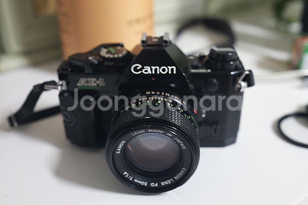A급 캐논 AE-1P(랜즈2개,플레쉬)입문용SET팝니다--2
