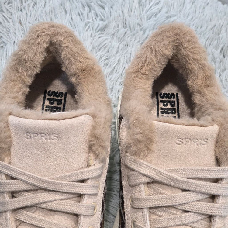 7q-13:스프리스 레오파드 퍼 스니커즈 베이지 (225cm)-거의새거 이미지