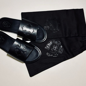 크롬하츠 CH 슬라이드 44사이즈 블랙 신품 슬리퍼 샌들