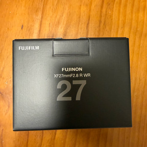 후지필름 XF27mm F2.8 R WR 렌즈 사각후드포함