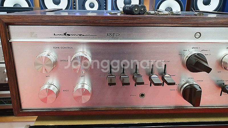 럭스만 SQ-38FDMK2 진공관인티앰프/마일라콘덴셔 올교체--1