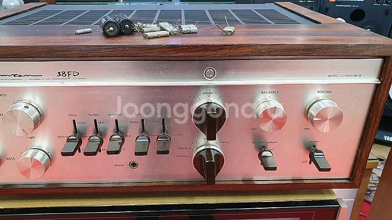 럭스만 SQ-38FDMK2 진공관인티앰프/마일라콘덴셔 올교체--2