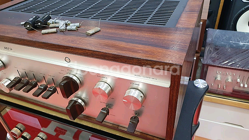 럭스만 SQ-38FDMK2 진공관인티앰프/마일라콘덴셔 올교체--6