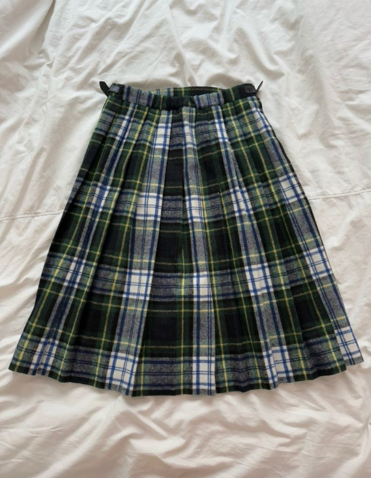 오닐 오브 더블린 울체크랩스커트(34size)--1