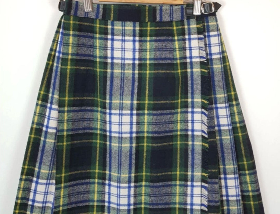 오닐 오브 더블린 울체크랩스커트(34size)--3