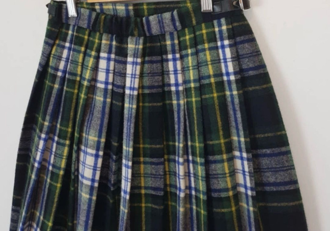 오닐 오브 더블린 울체크랩스커트(34size)--6