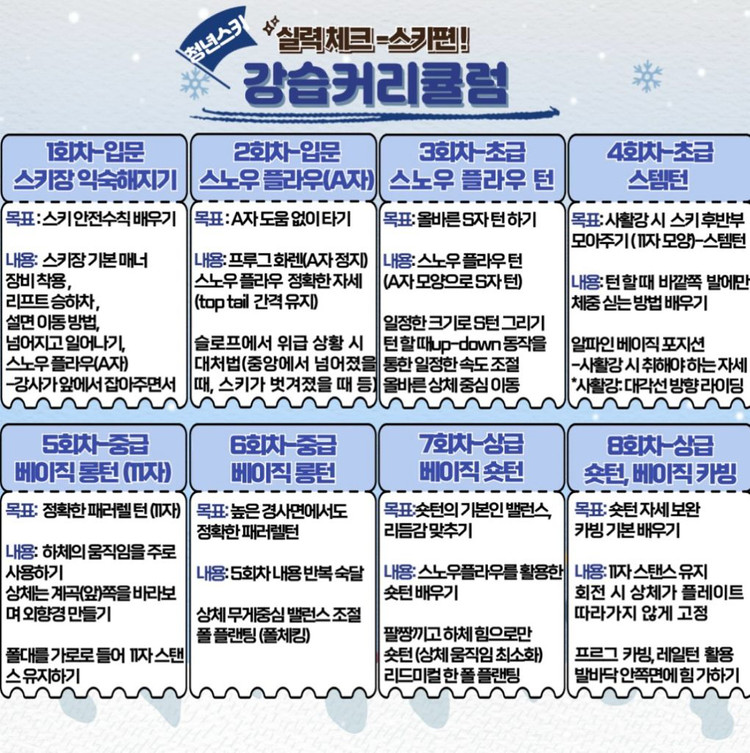 [지산]청년스키 성인,아동,어린이스키 보드 강습 이미지