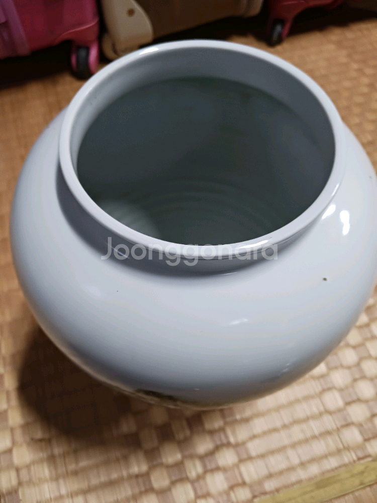 청자 도자기 붓문자 도자기, 높이33--6