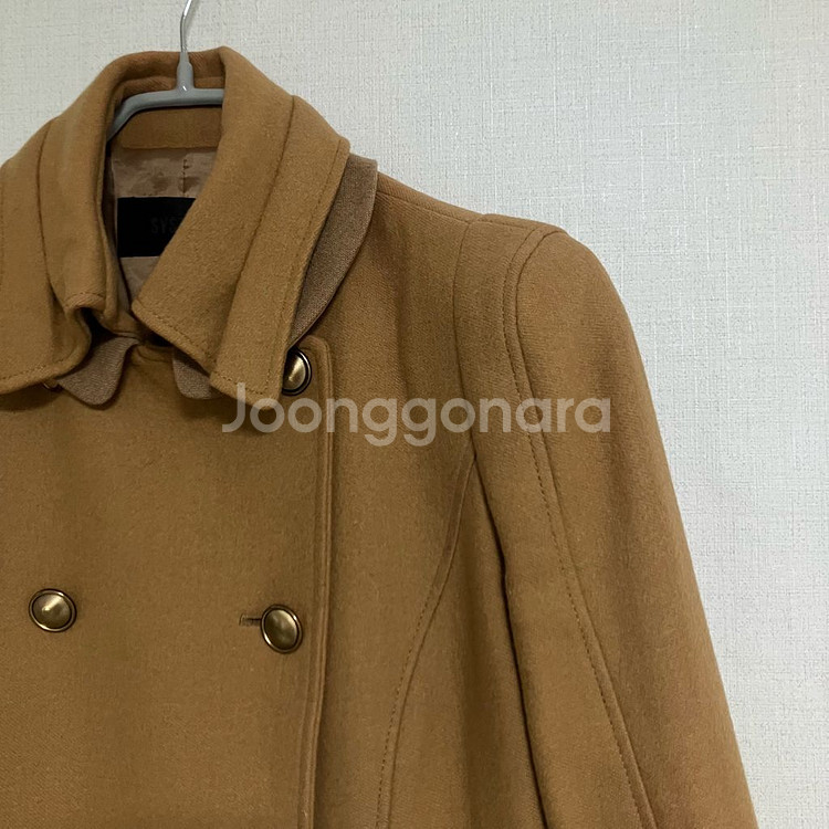 시스템 카멜 더블 버튼 코트--1