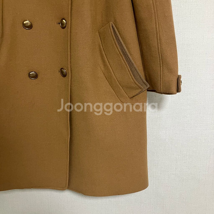 시스템 카멜 더블 버튼 코트--2
