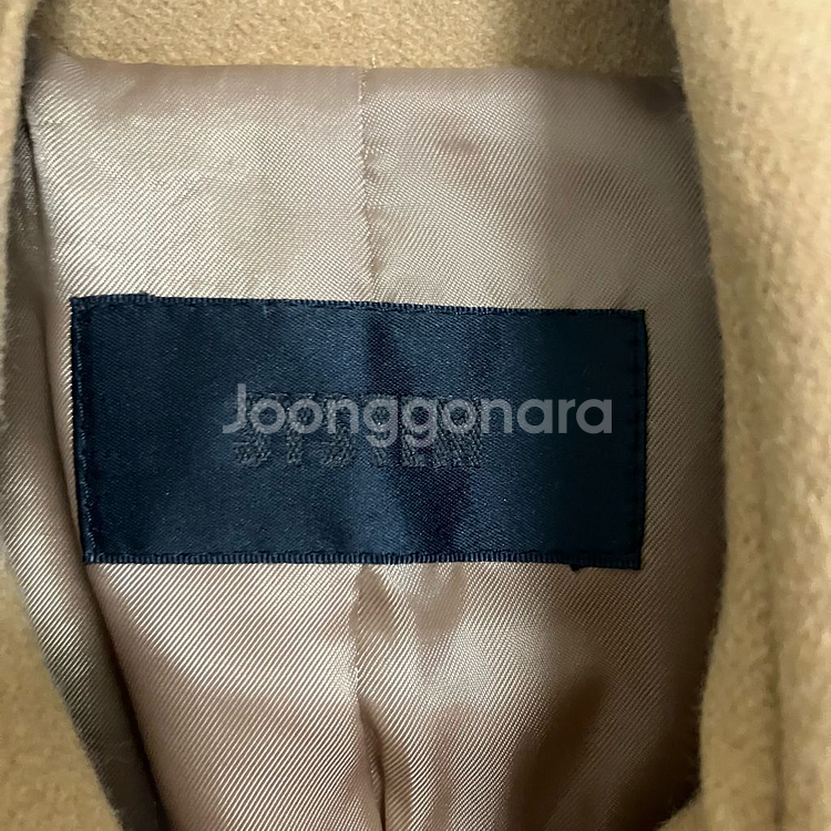 시스템 카멜 더블 버튼 코트--4