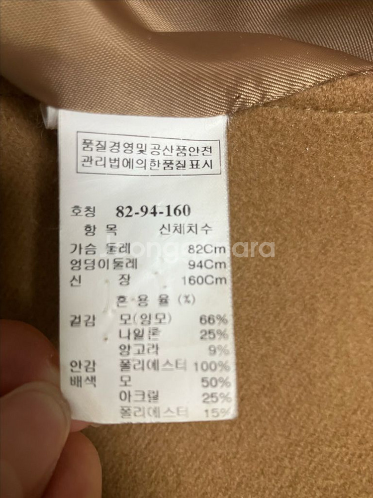 시스템 카멜 더블 버튼 코트--5