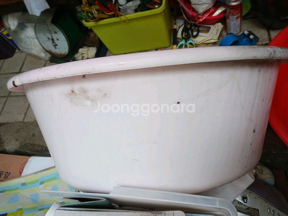 대형 플라스틱 다라이 2개--1