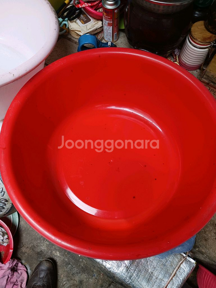 대형 플라스틱 다라이 2개--2