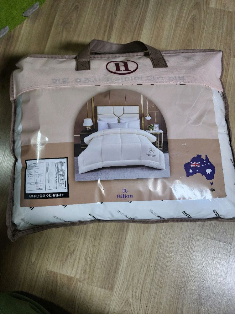 힐튼 홈데코 호주 양모이불 슈퍼싱글 새상품--1
