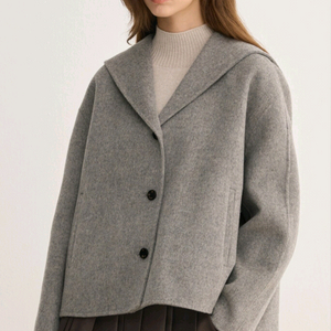 캐시미어혼방 핸드메이드 후드코트 55