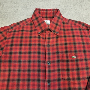 95-100 라코스테 도톰 플란넬 체크 셔츠