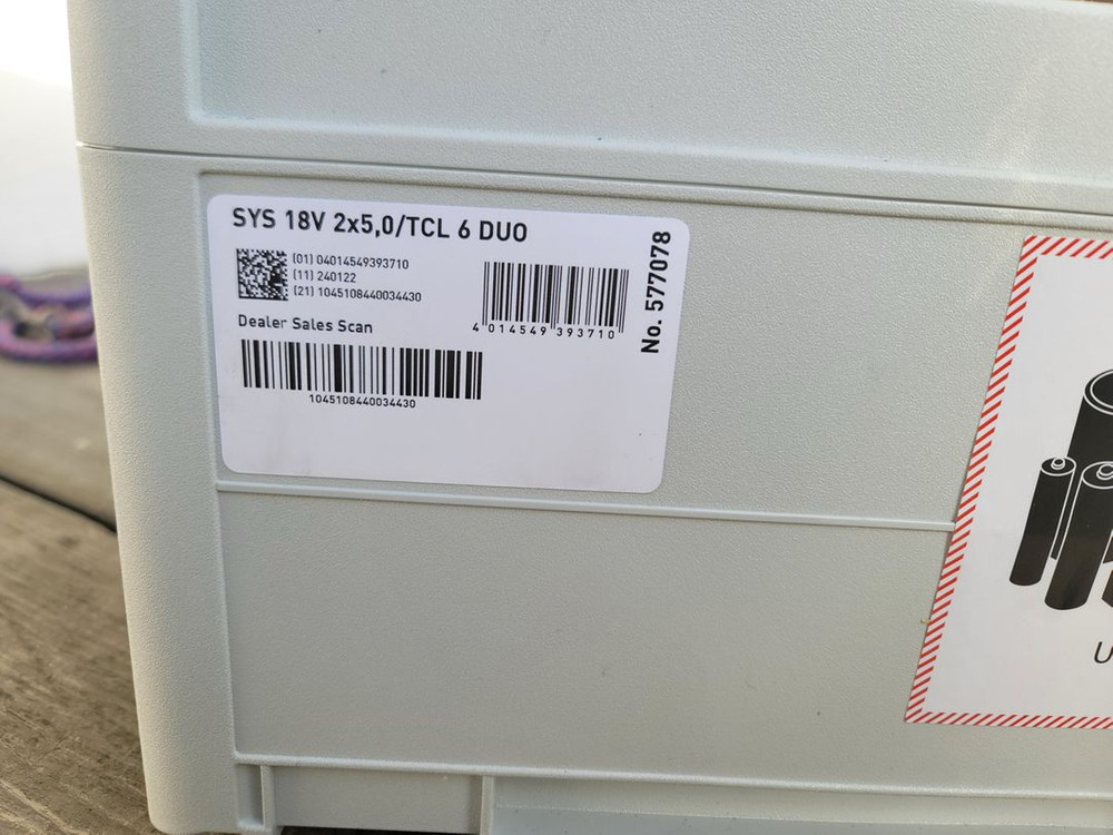 [미사용 ] 페스툴(Festool) CSC SYS 50 충전 테이블쏘 풀세트 이미지