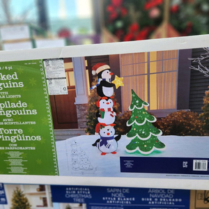 크리스마스 펭귄 트리 장식 세트(코스트코)