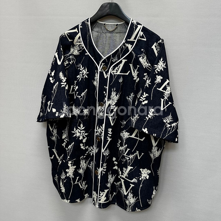 루이비통 LV 리프 데님 베이스볼 반팔셔츠 ( 110 )--2