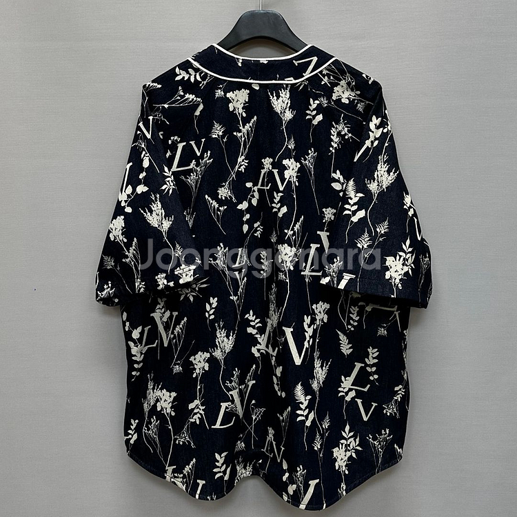 루이비통 LV 리프 데님 베이스볼 반팔셔츠 ( 110 )--3