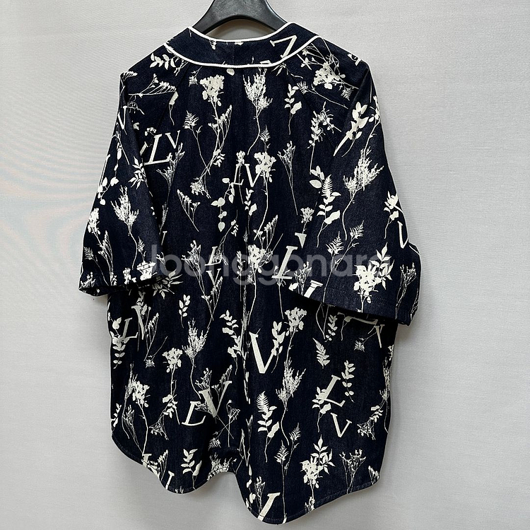 루이비통 LV 리프 데님 베이스볼 반팔셔츠 ( 110 )--4