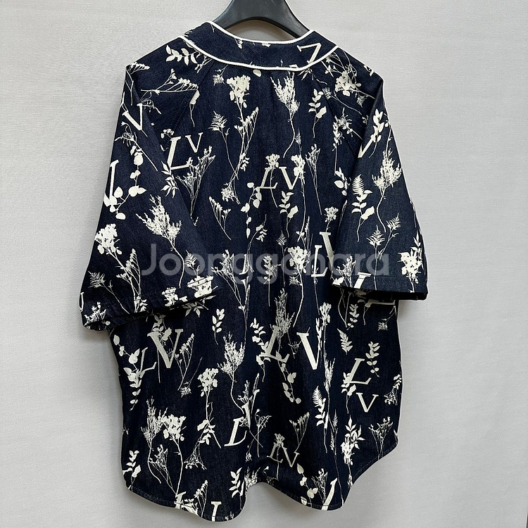 루이비통 LV 리프 데님 베이스볼 반팔셔츠 ( 110 )--5