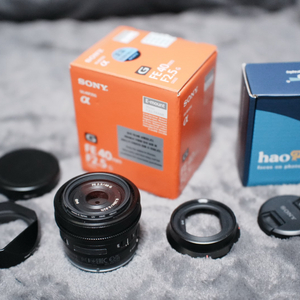 소니 FE 40mm F2.8 + 하오게 후드 + 필터
