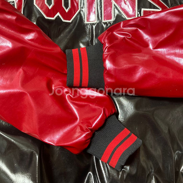 LG 트윈스 야구팀 유광 레더 점퍼--2