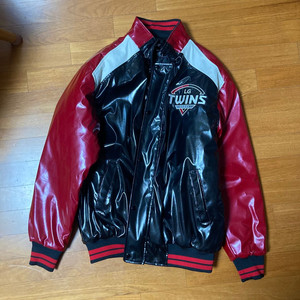 LG 트윈스 야구팀 유광 레더 점퍼 이미지