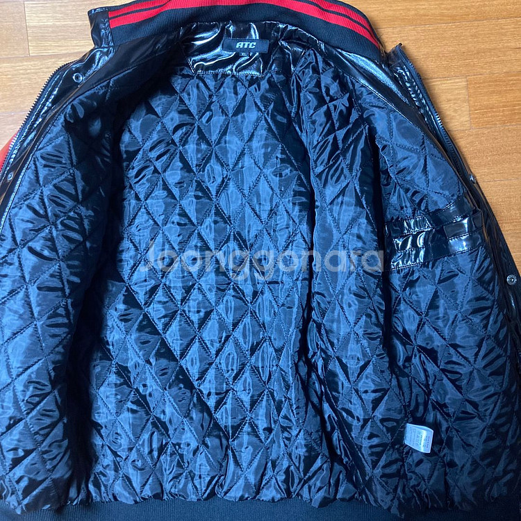 LG 트윈스 야구팀 유광 레더 점퍼--3