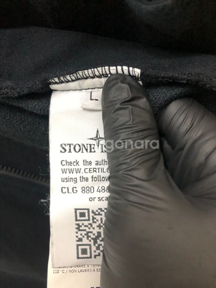 [L] 스톤아일랜드 코튼 집업 네이비--6