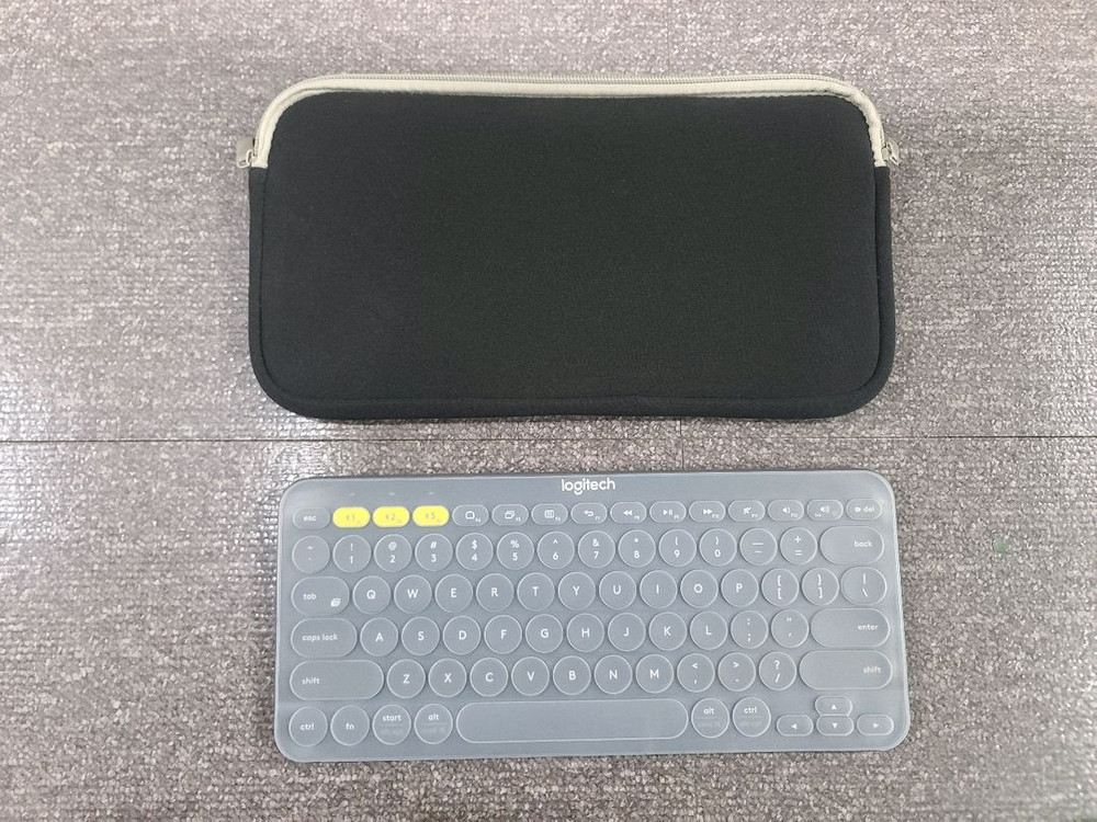 로지텍 K380 멀티 키보드 + 파우치--1