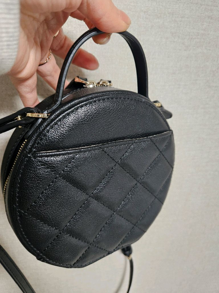 사만사타바사 써클 레더 크로스백--4