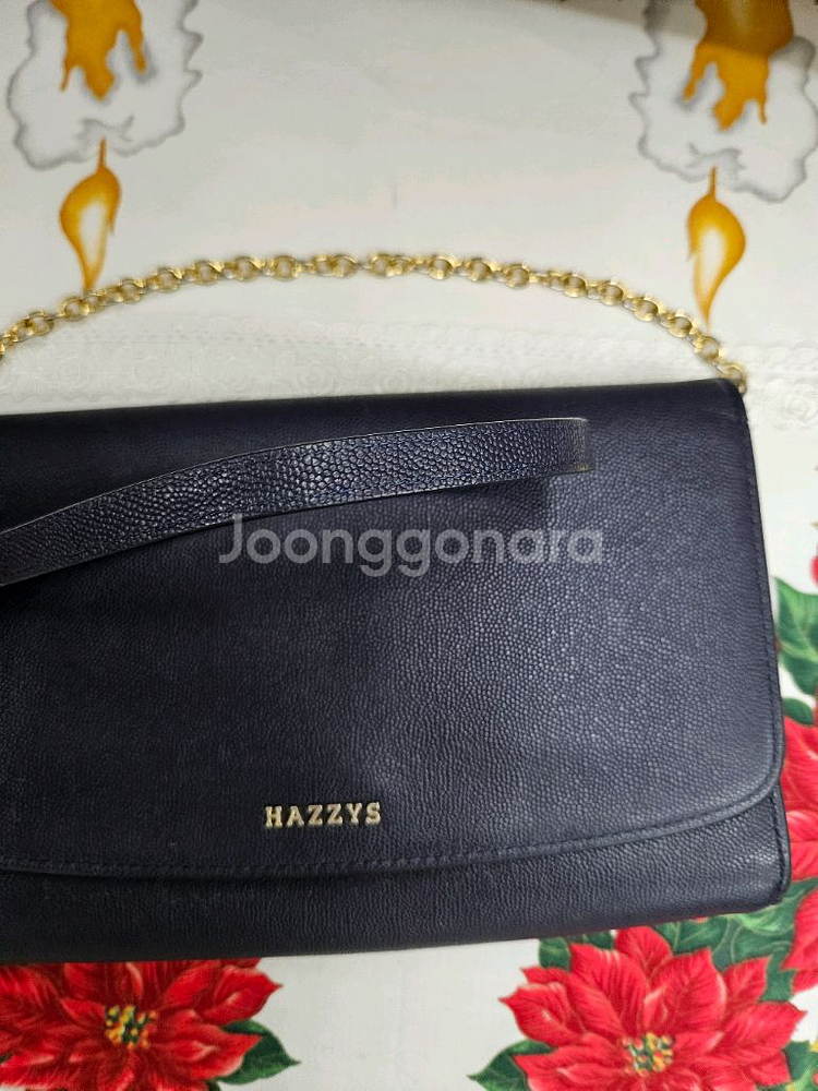 헤지스 체인크로스백 겸 클러치백--5