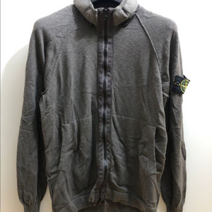 [M] 스톤아일랜드 니트 후드집업 자켓 그레이