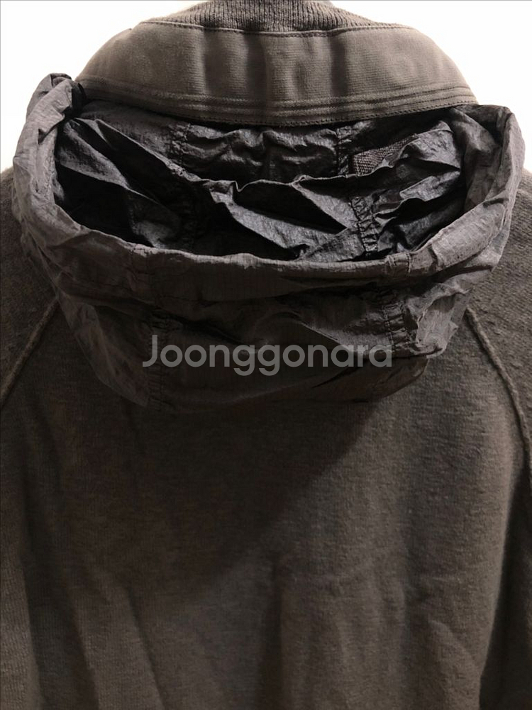 [M] 스톤아일랜드 니트 후드집업 자켓 그레이--3