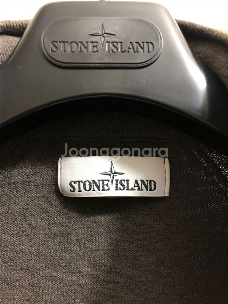 [M] 스톤아일랜드 니트 후드집업 자켓 그레이--5