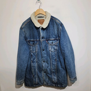 (XL) 리바이스 양털 청자켓 연청 데님자켓 빅E 레드탭