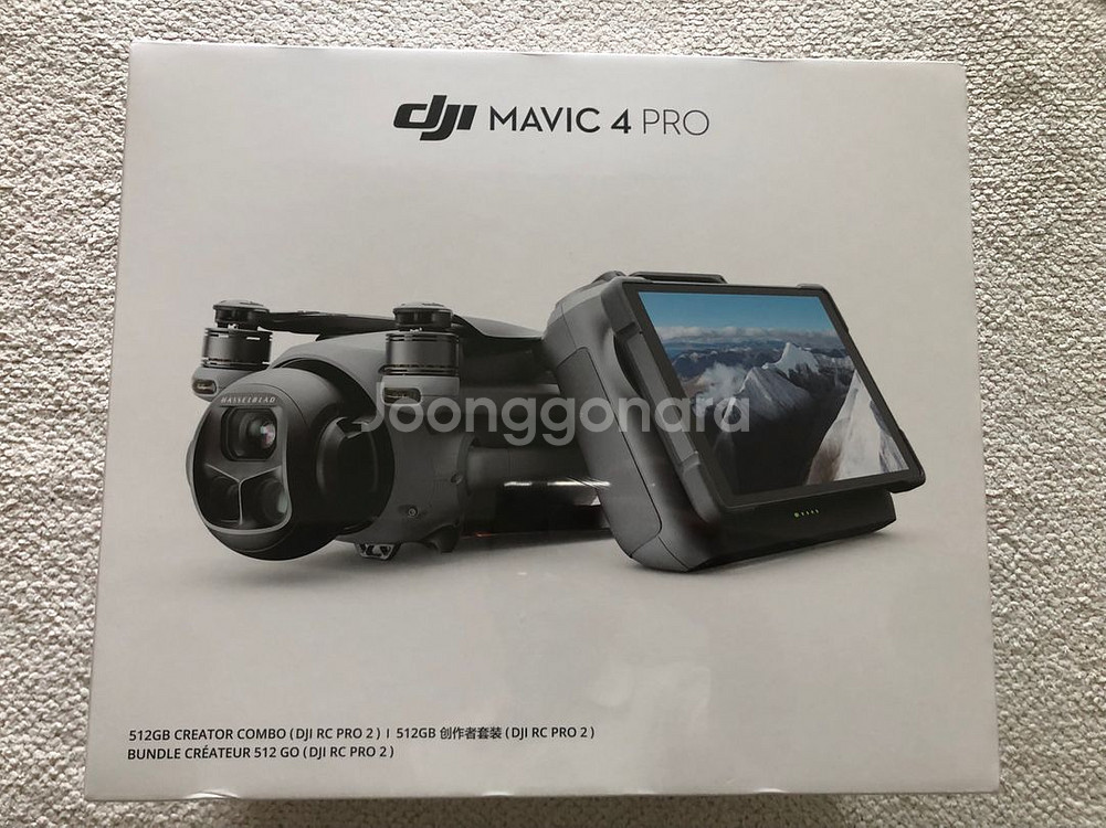 미개봉 DJI Mavic 4 Pro 512GB Creator Combo (DJI RC Pro 2)(KR) 팝니다--0